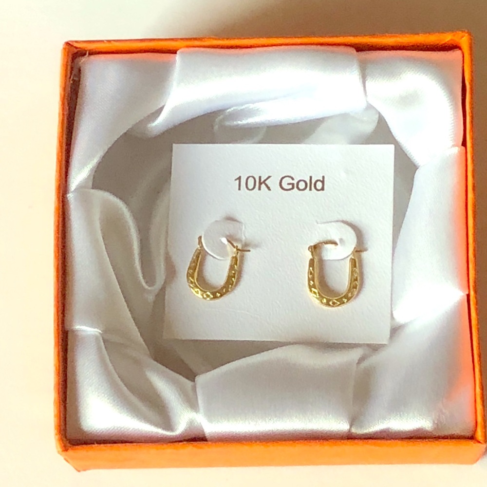 Gold vintage earring 10k solid gold save 90% wawo